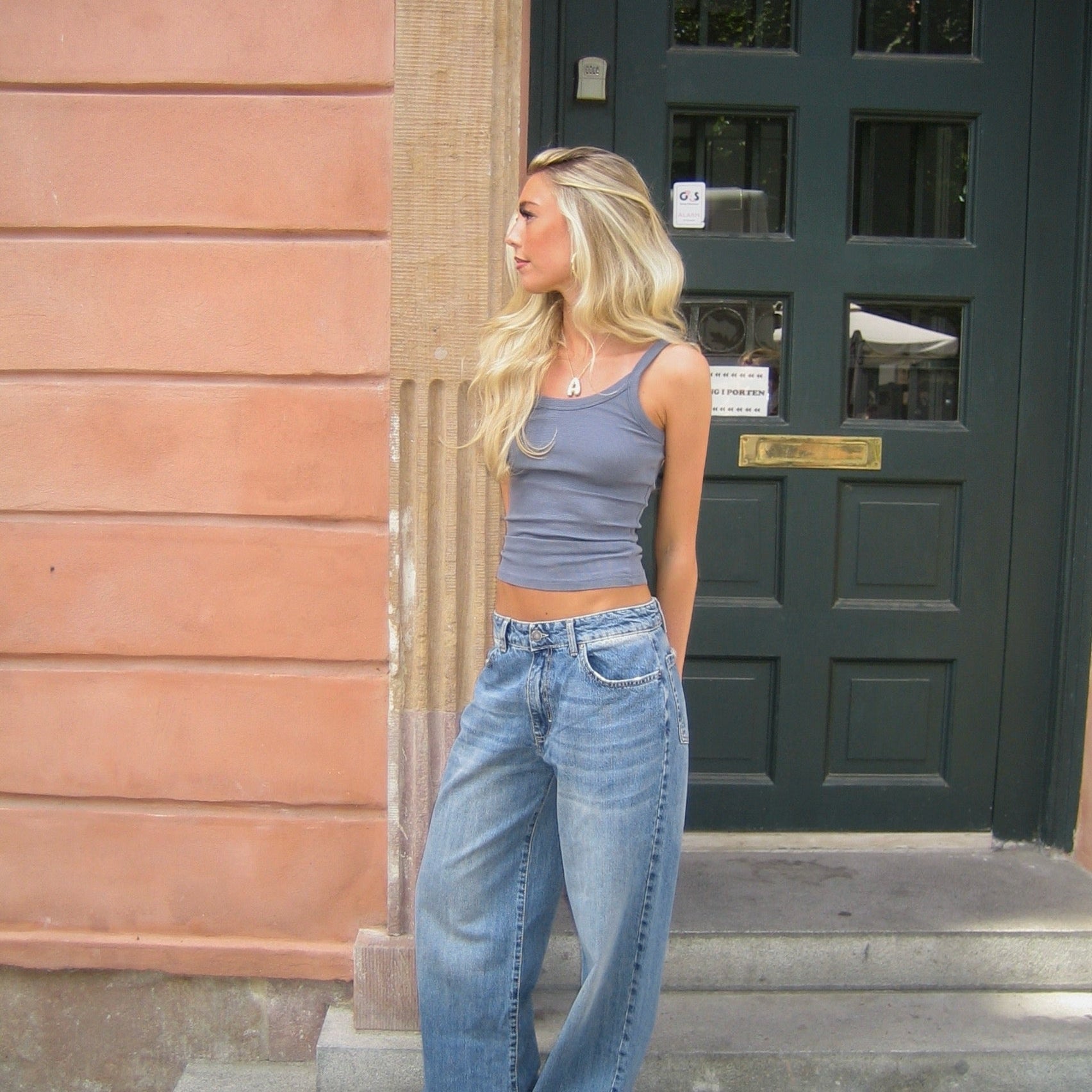 Alaia Low-Waisted Jeans with Lightning Detail - Eclaire