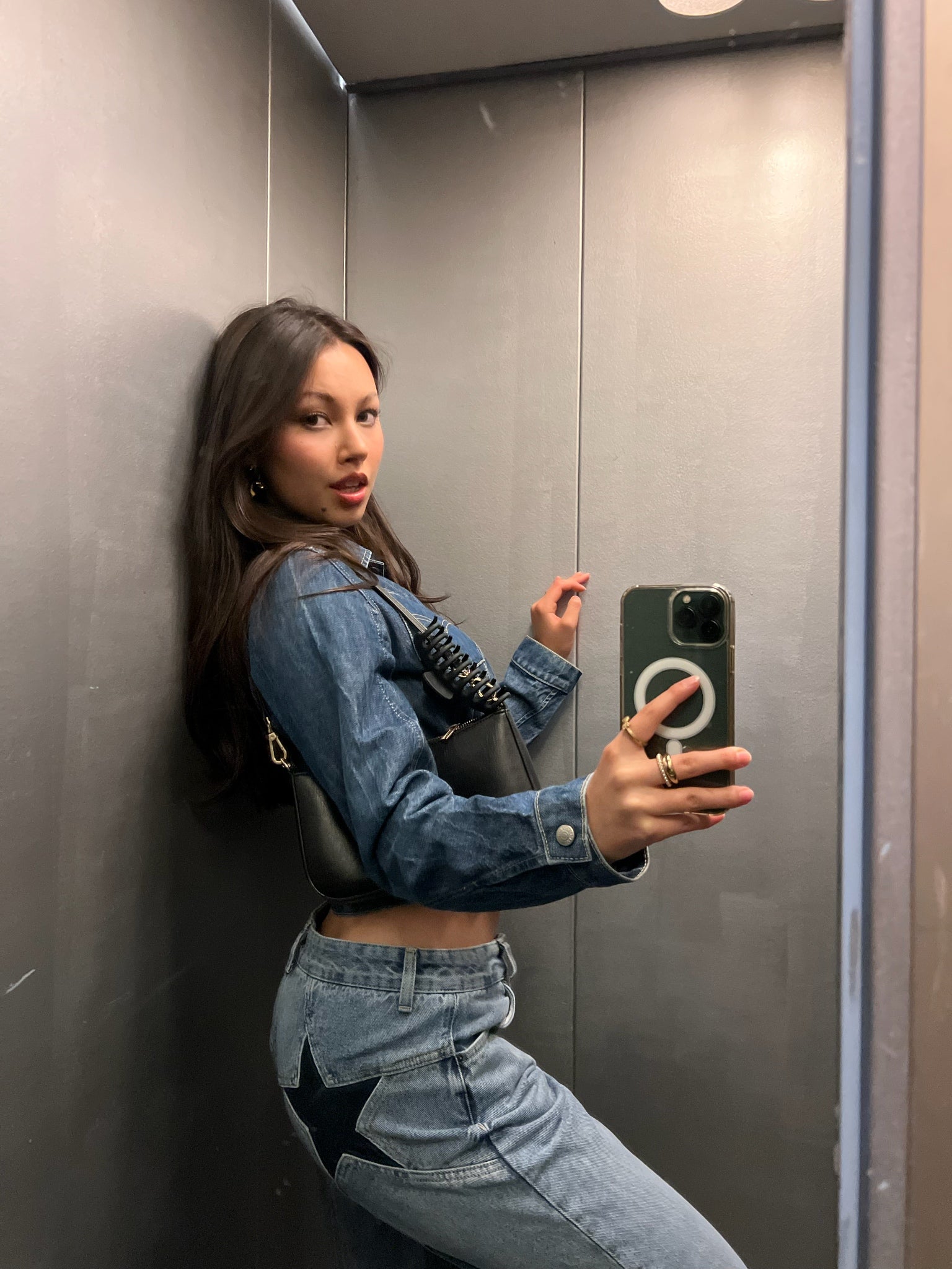 Star Jeans with Navy Stars - Eclaire