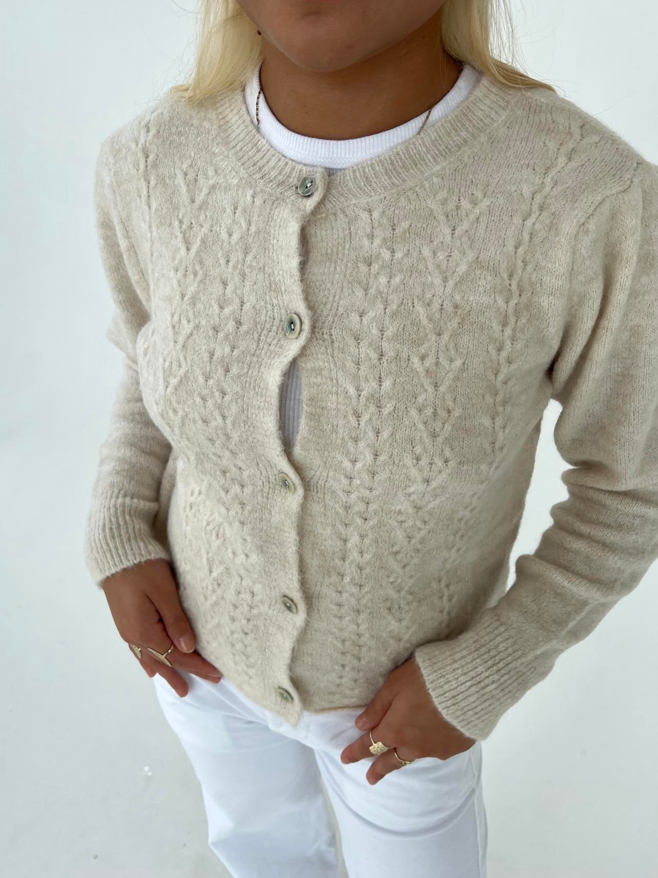 Cilla Knitted Cardigan - Eclaire