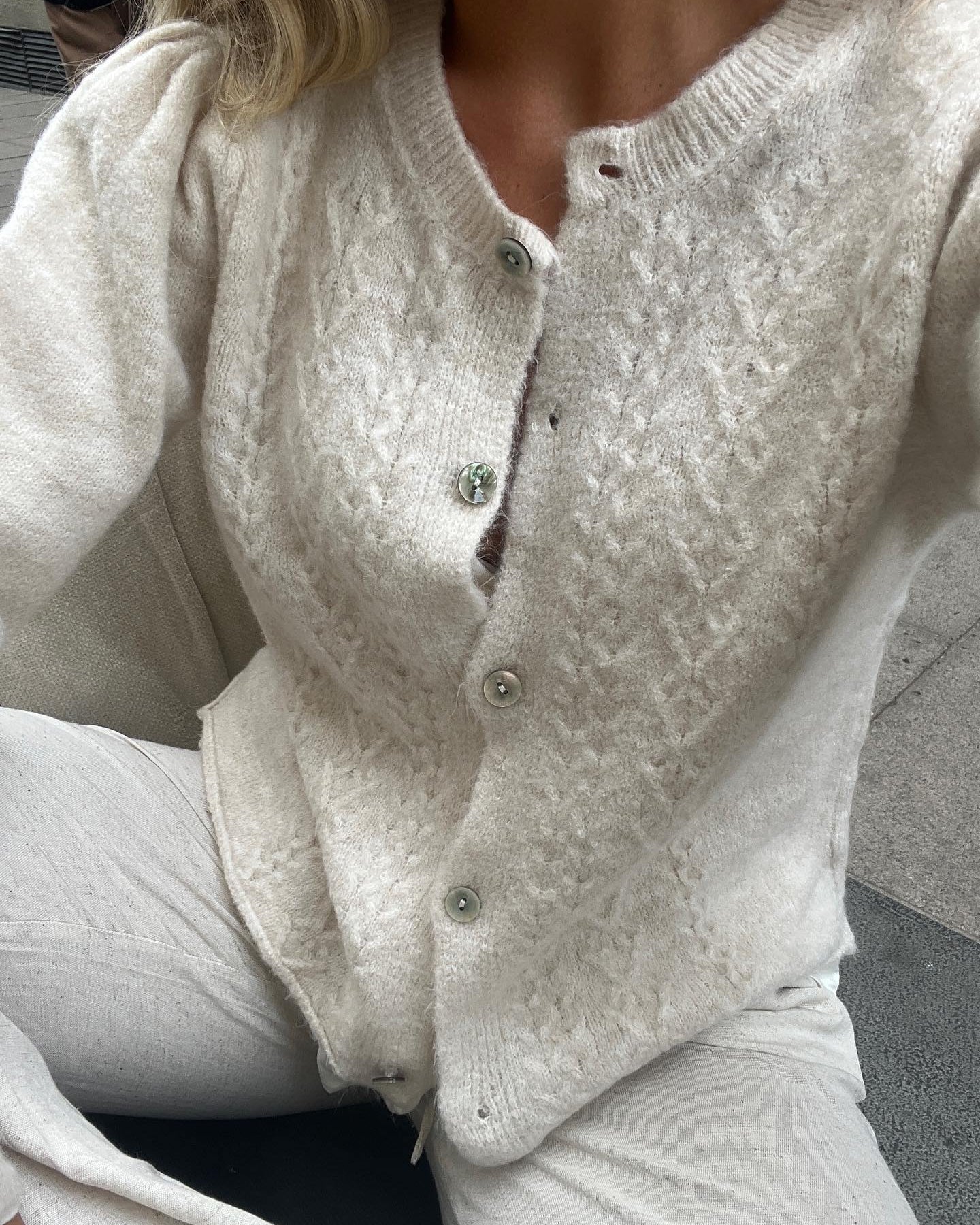 Cilla Knitted Cardigan - Eclaire