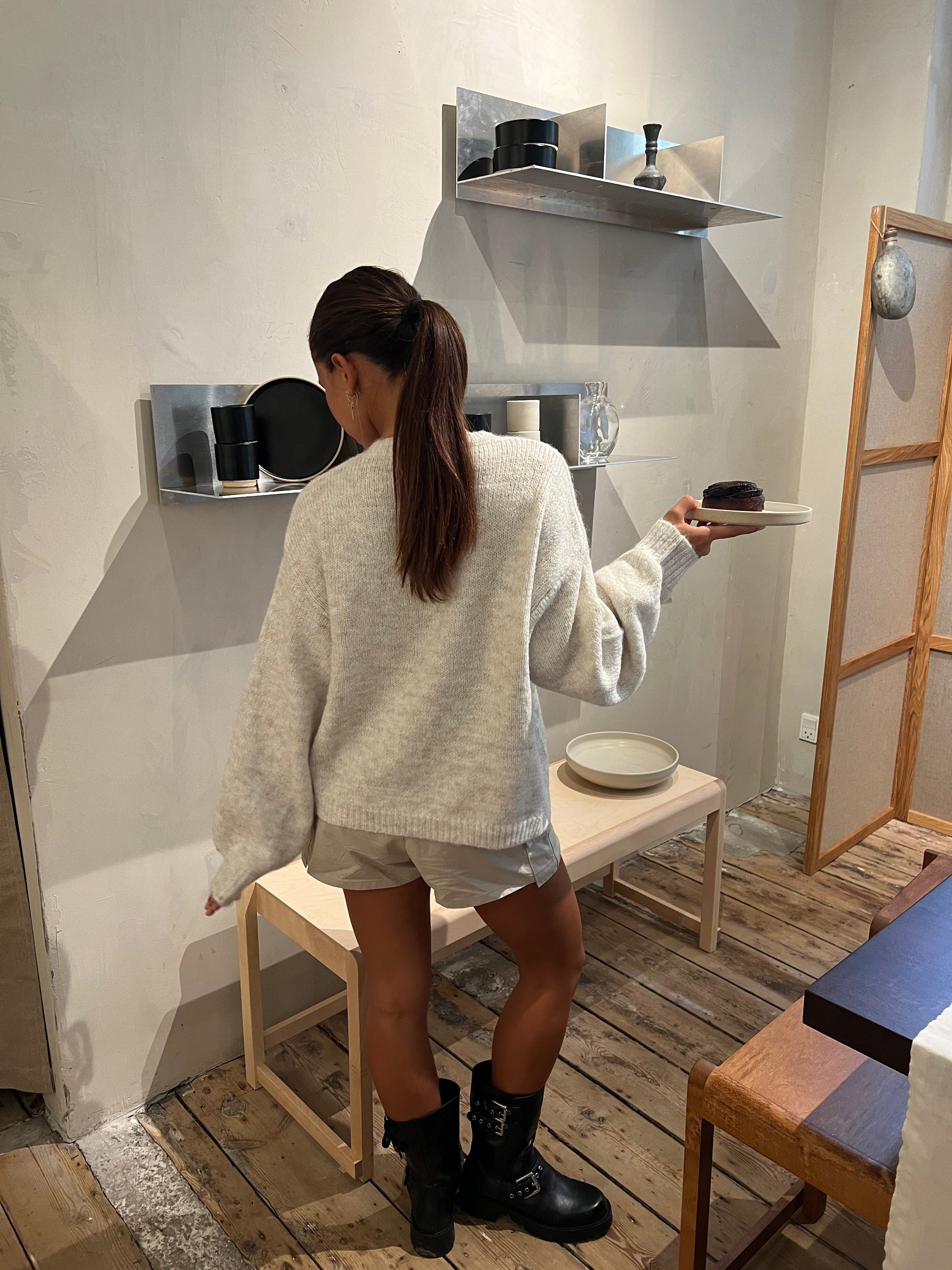 Gunilla Knitted Cardigan with Tie Details - Eclaire