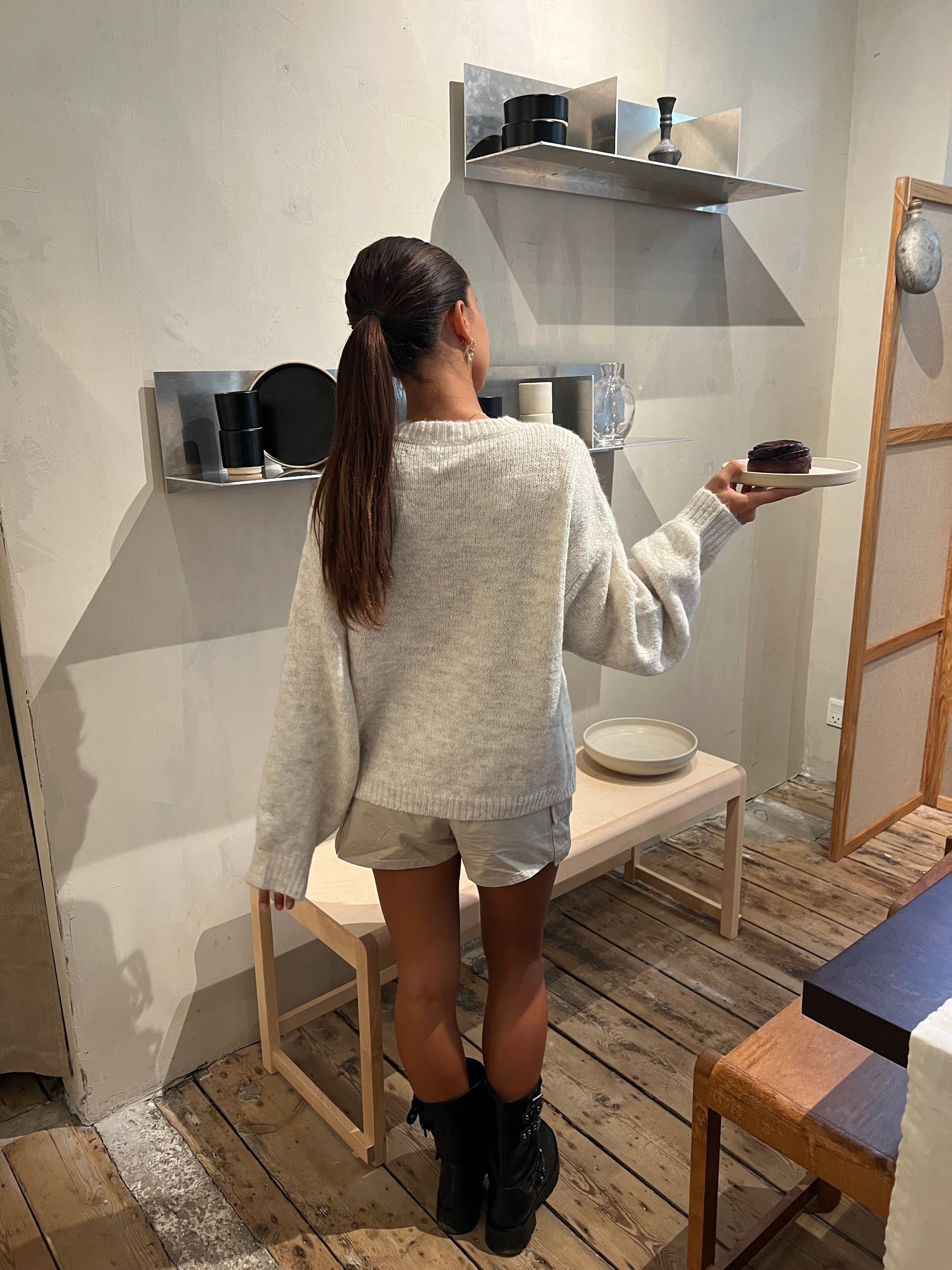 Gunilla Knitted Cardigan with Tie Details - Eclaire