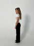 Britney Low Waisted Suit Pants - Eclaire