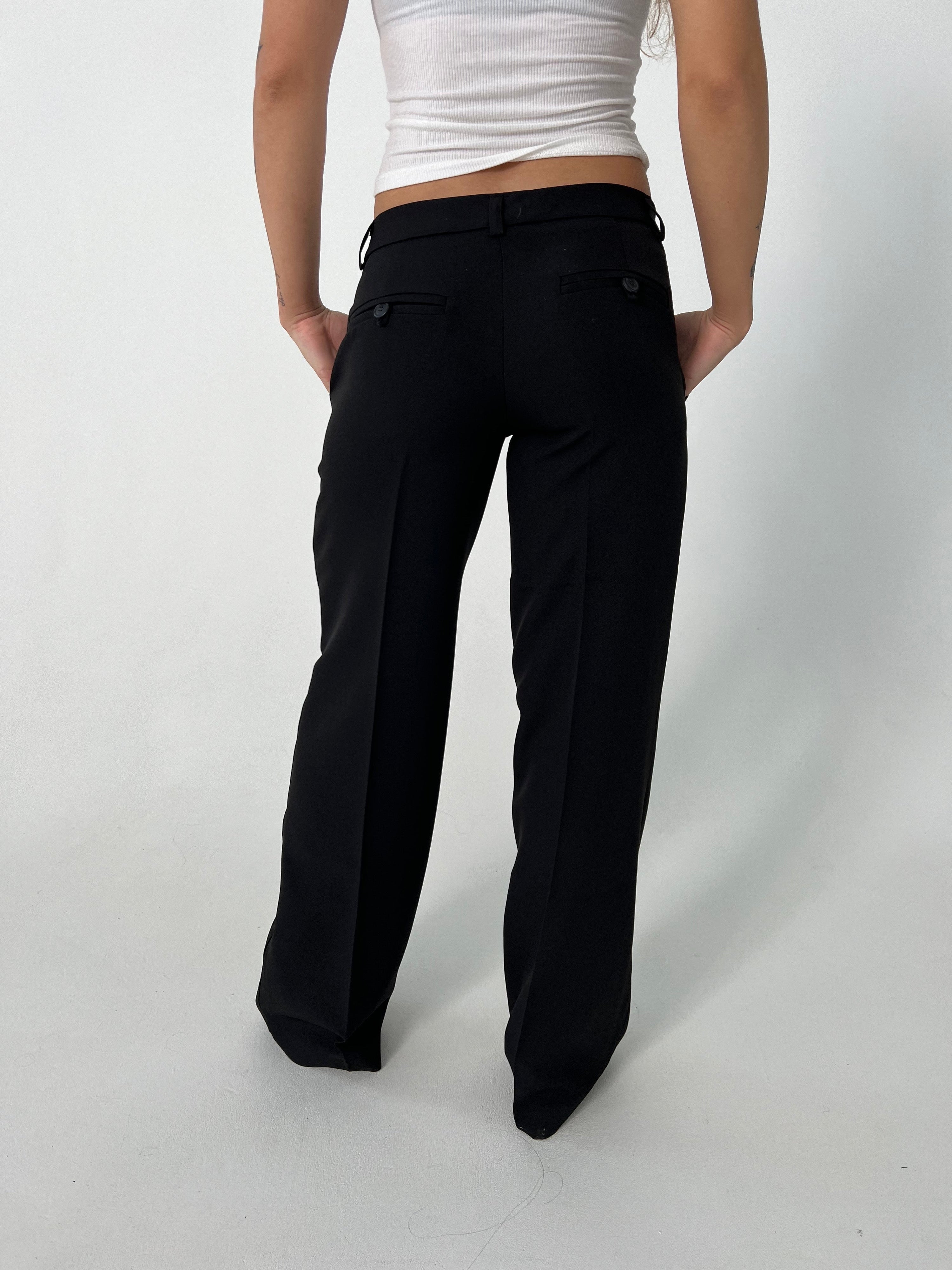 Britney Low Waisted Suit Pants - Eclaire
