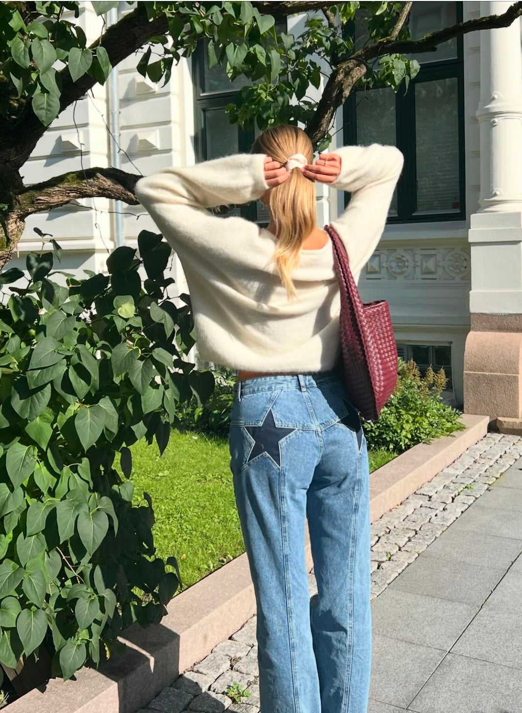 Star Jeans with Navy Stars - Eclaire