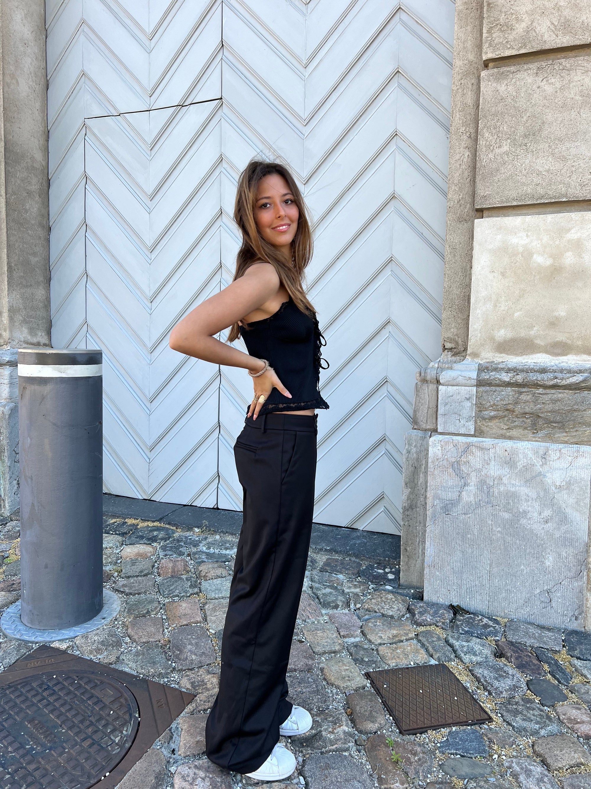 Kienna Low-Waisted Suit Pants - Eclaire