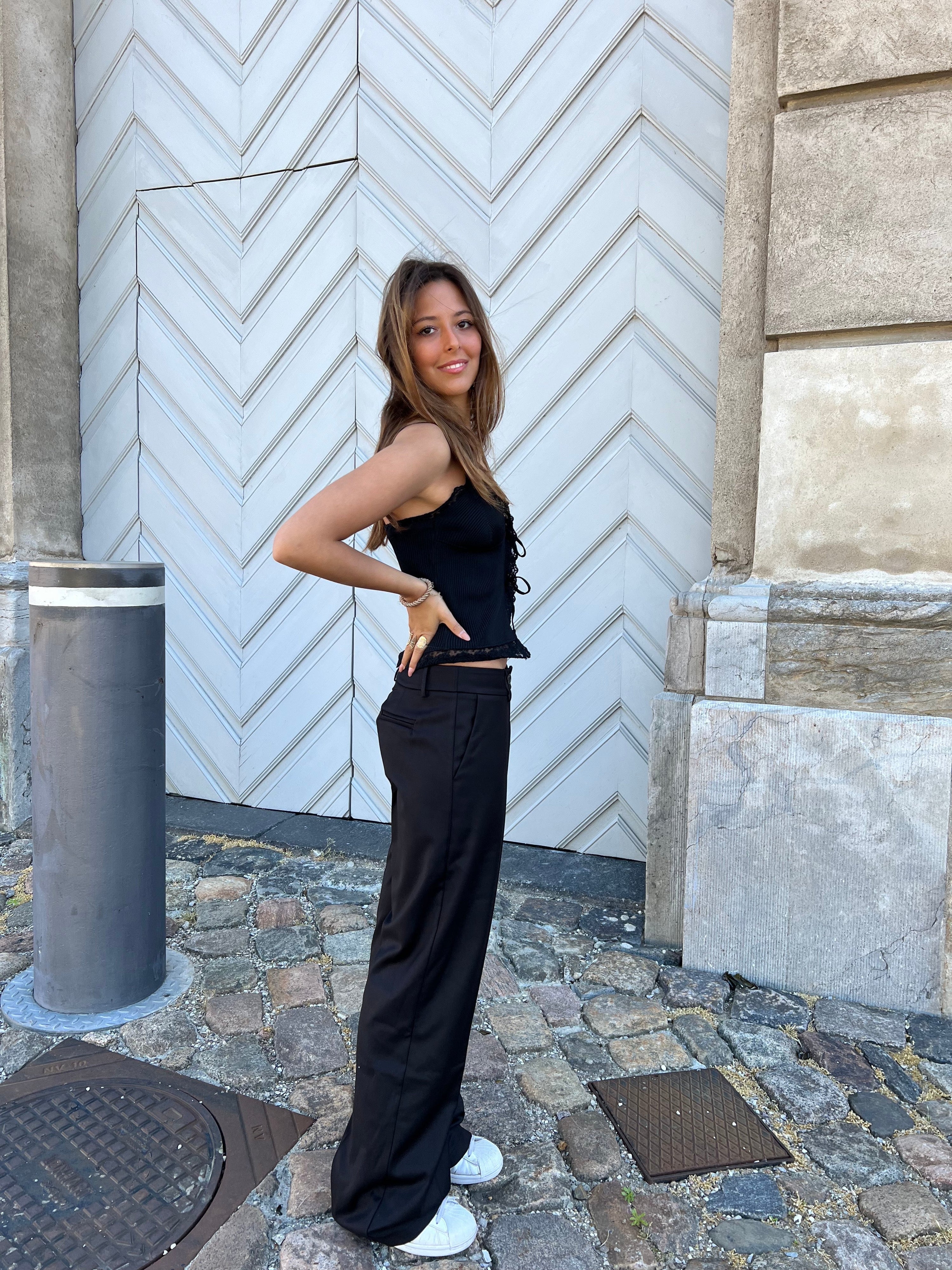 Kienna Low-Waisted Suit Pants - Eclaire