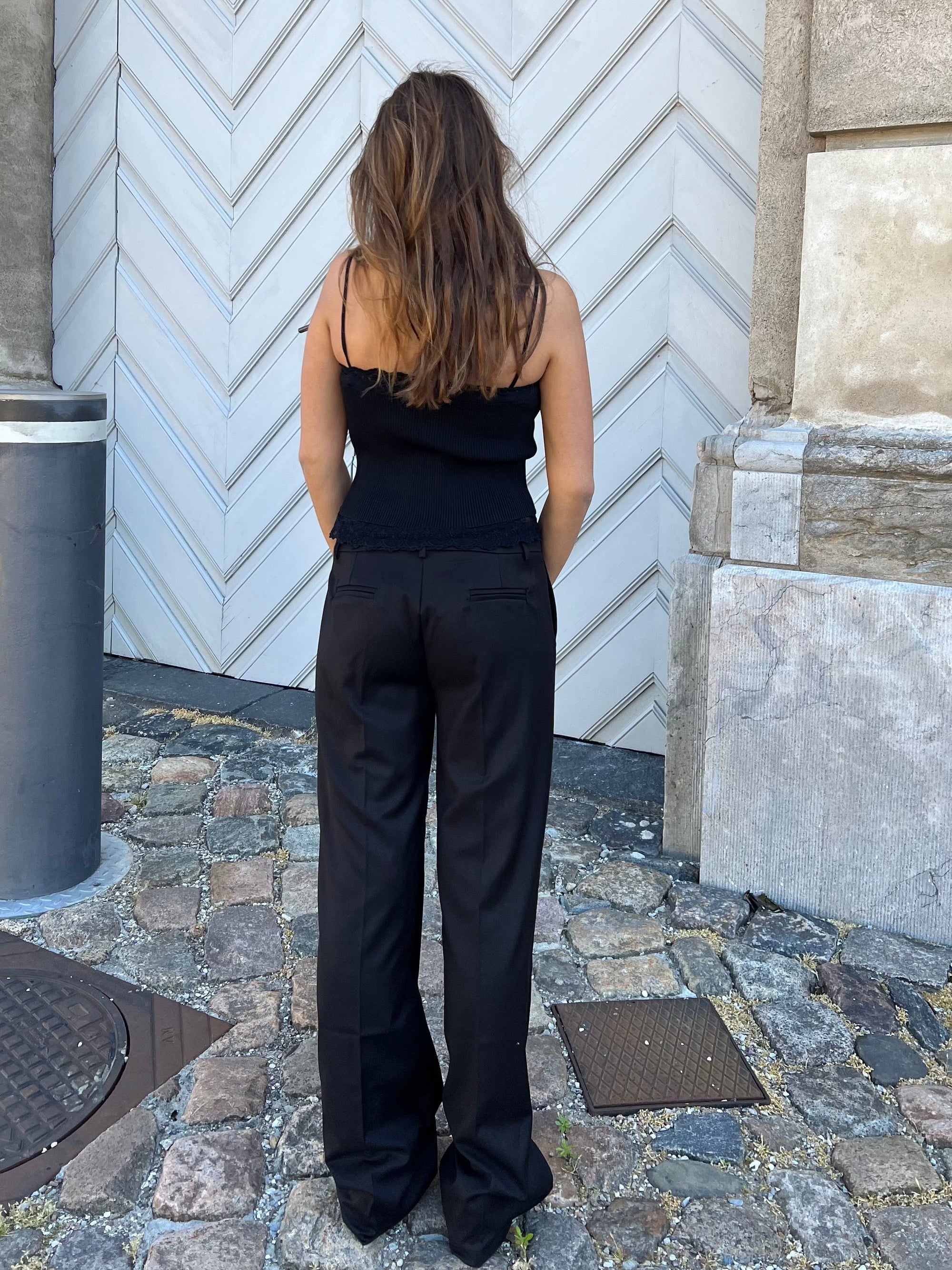 Kienna Low-Waisted Suit Pants - Eclaire
