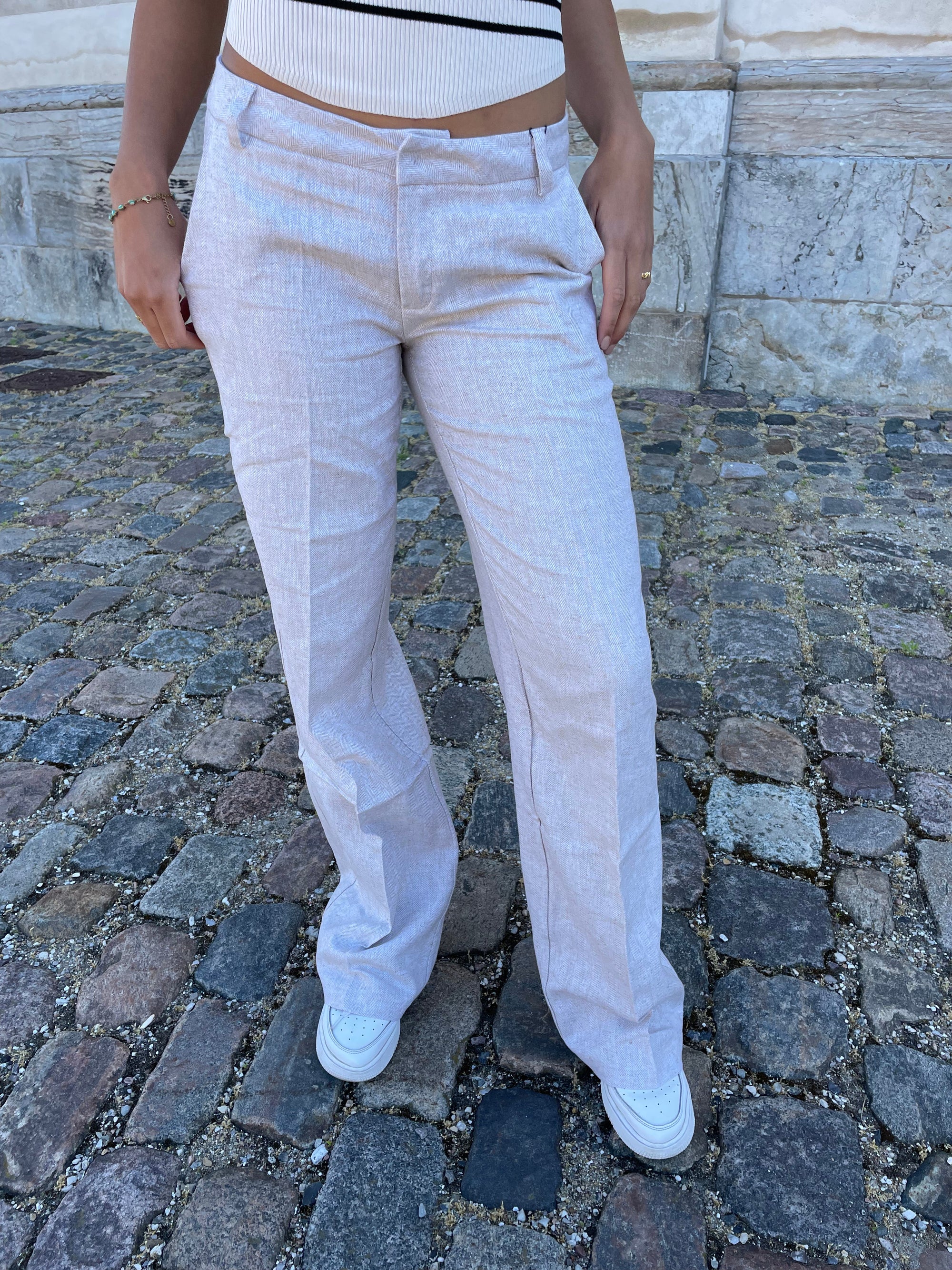 Herringbone Pants - Eclaire