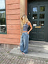 Alaia Low-Waisted Jeans with Lightning Detail - Eclaire