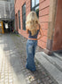 Alaia Low-Waisted Jeans with Lightning Detail - Eclaire