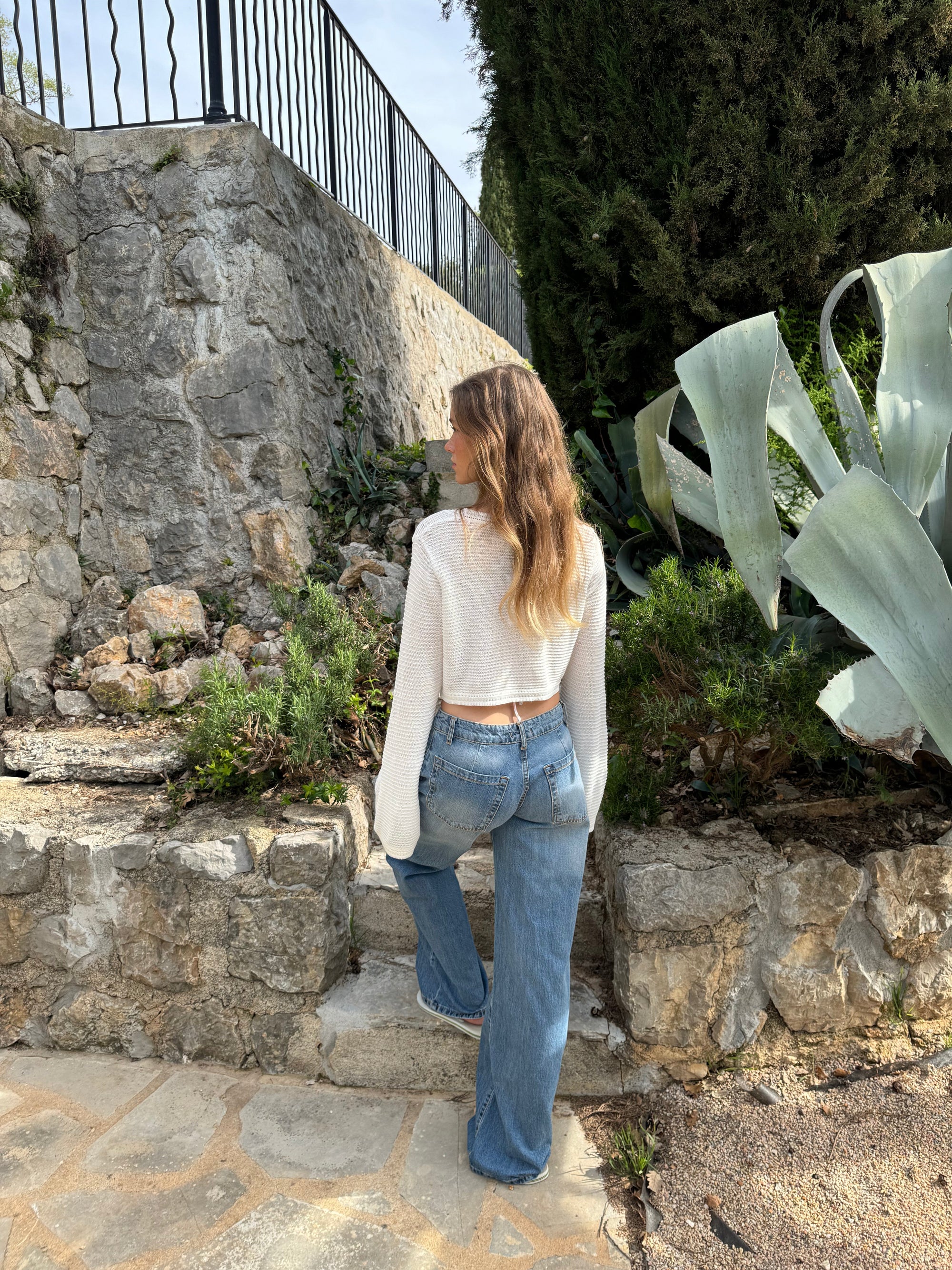 Samara Low Waisted Jeans - Eclaire