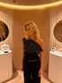 Kimmie Polka Dotted Top - Eclaire