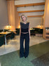 Calsia Suit Pants with Lace Trim - Eclaire