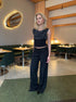 Calsia Suit Pants with Lace Trim - Eclaire