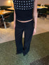 Calsia Suit Pants with Lace Trim - Eclaire